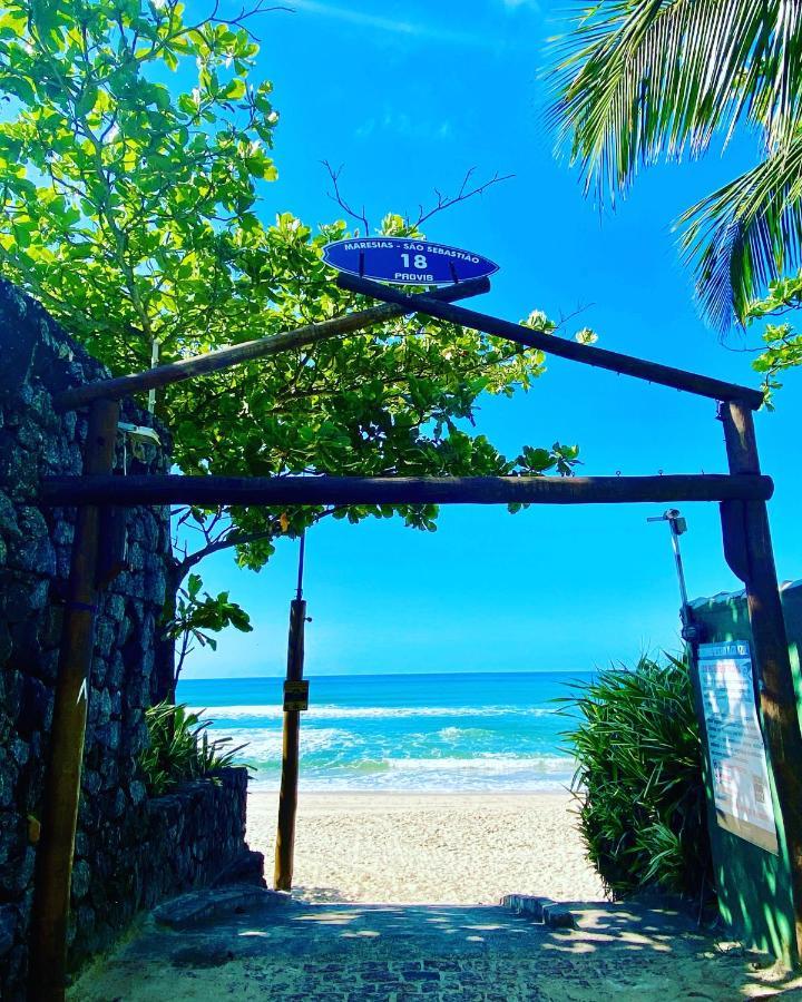 Maresias, Chalé H29 em condomínio de frente a Entrada 18 da praia e dentro da Mata Atlântica São Sebastião Exterior foto